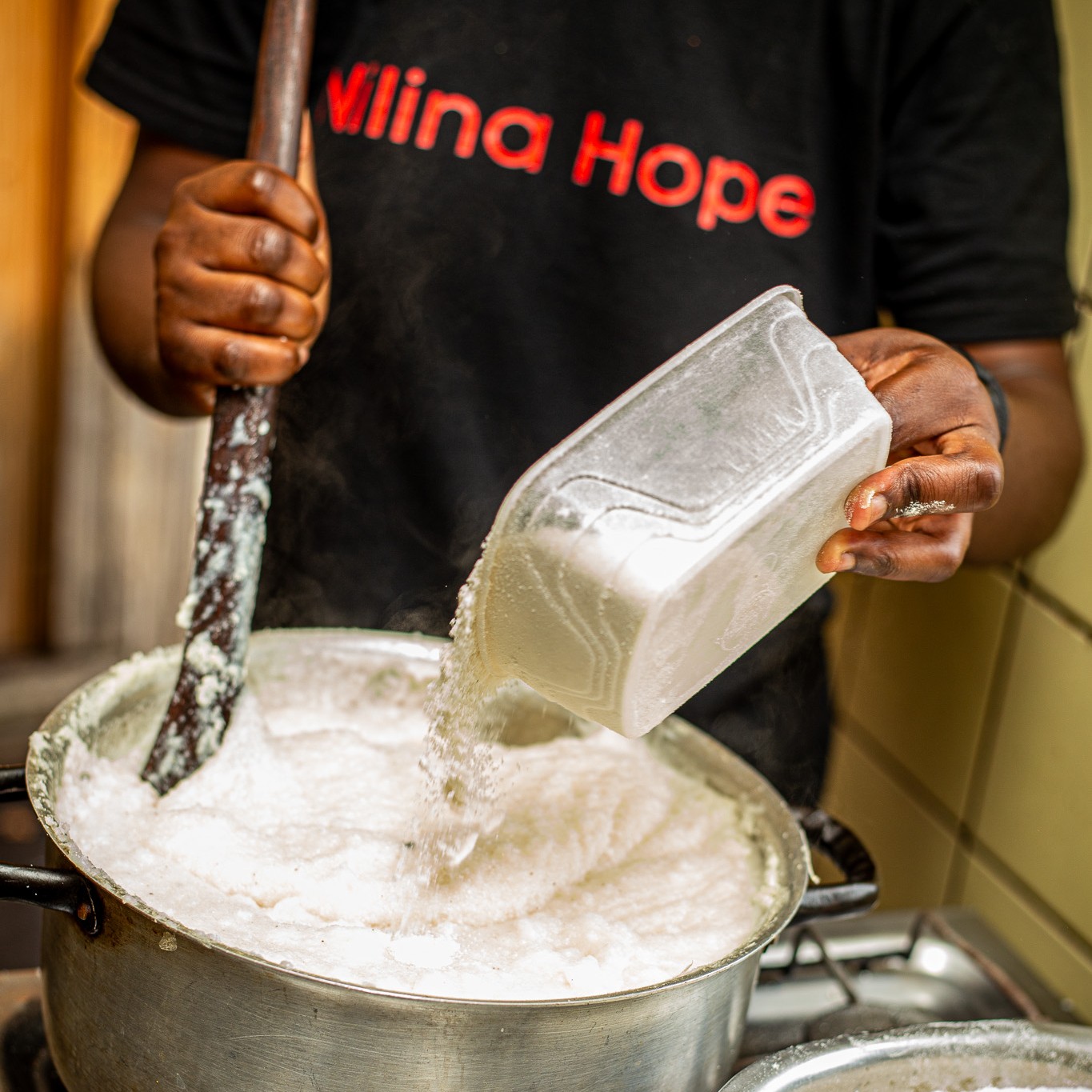 Nshima preparation